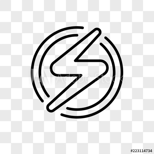 500x500 Flash Vector Icon Isolated On Transparent Background, Flash Logo