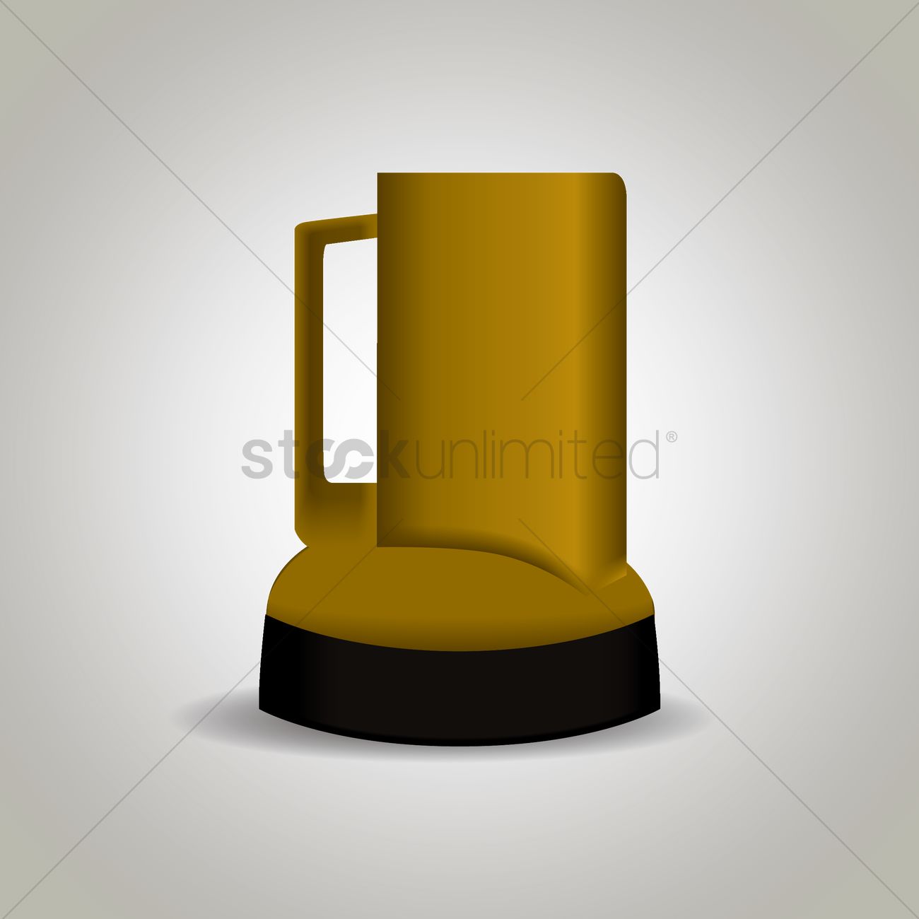 1300x1300 Flashlight Vector Image