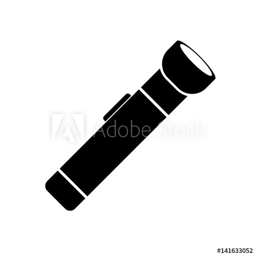500x500 Flashlight Vector Icon