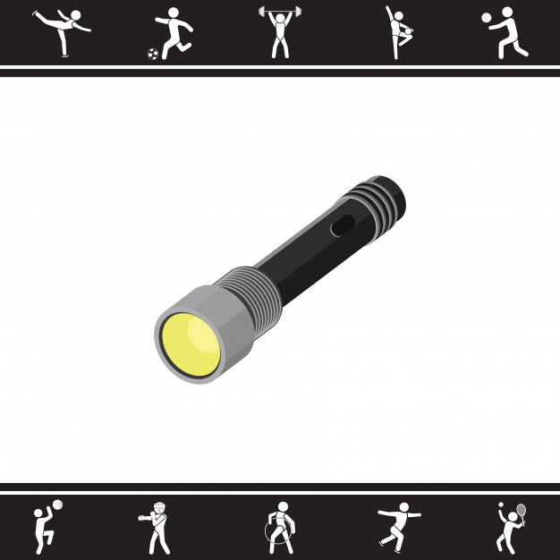 626x626 Flashlight Vector Illustration Vector Premium Download