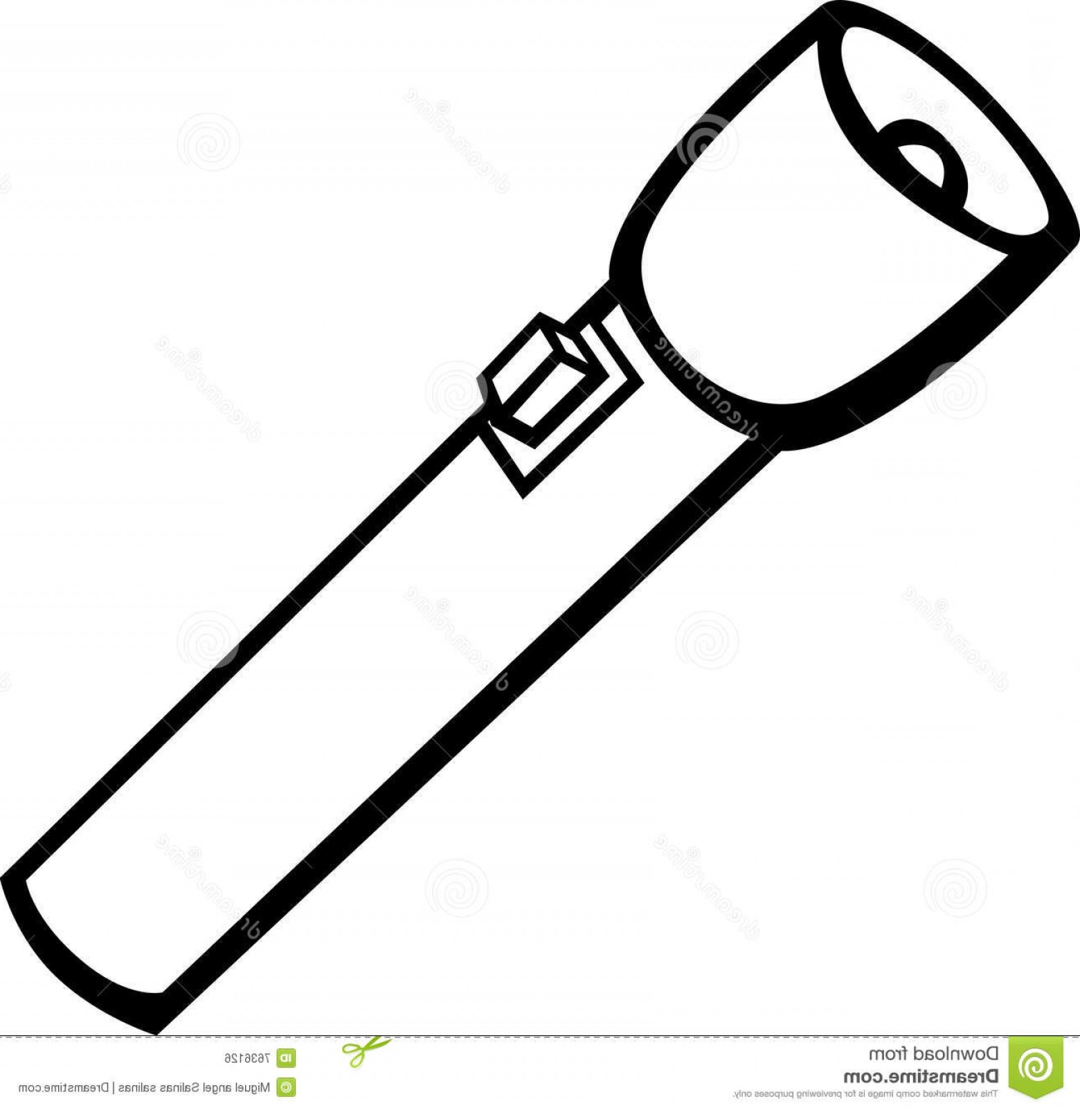 1560x1604 Royalty Free Stock Image Flashlight Vector Illustration Image