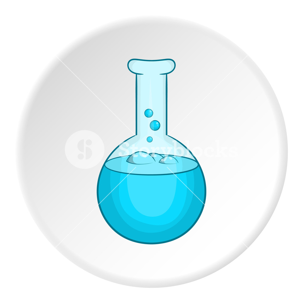 1000x1000 Laboratory Flask Icon Cartoon Illustration Of Laboratory Flask