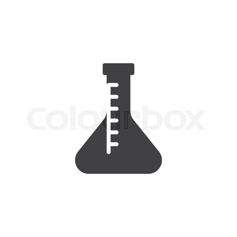800x800 Chemical Flask Vector Icon Filled Stock Vector Colourbox