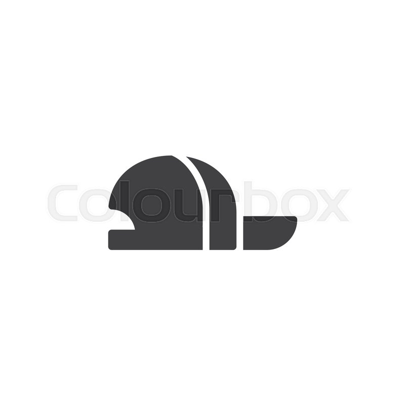 800x800 Baseball Cap Vector Icon Filled Flat Stock Vector Colourbox