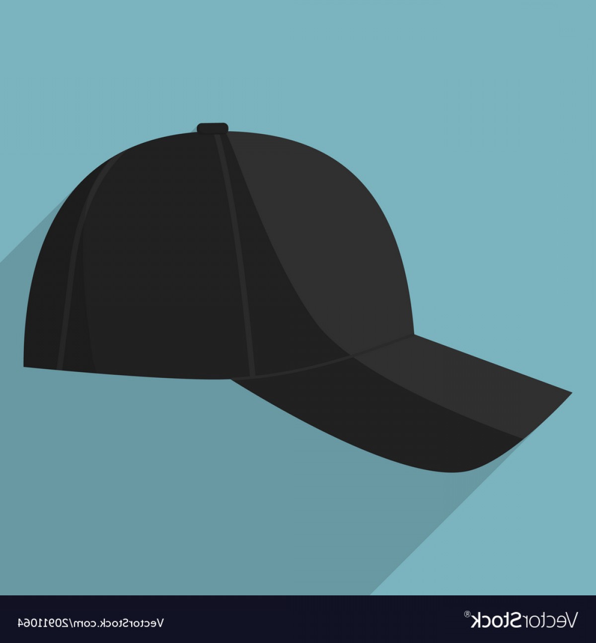 1200x1296 Black Baseball Cap Vector Hoodamath