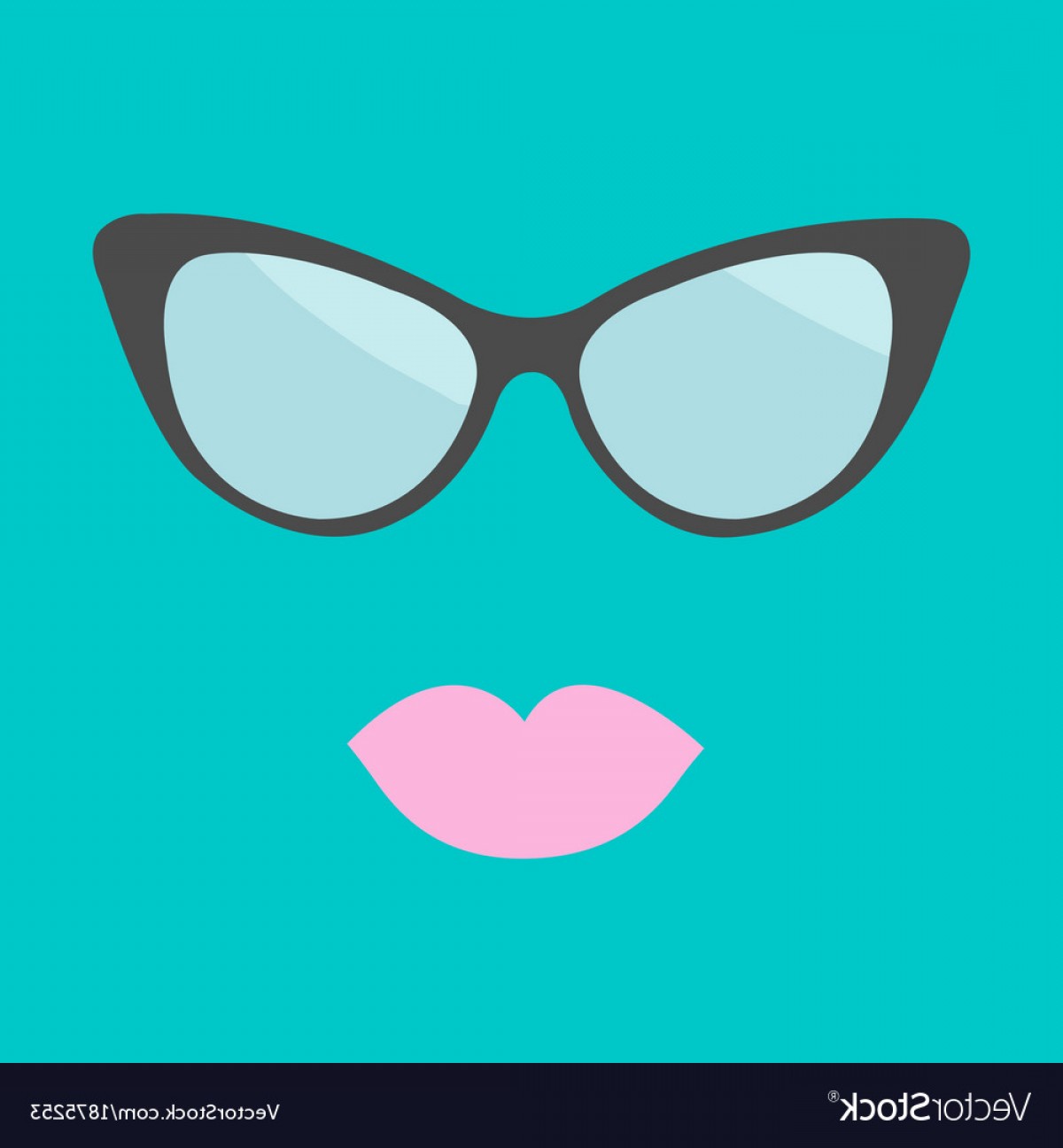 1200x1296 Womens Glasses And Lips Flat Design Vector Newwaysys