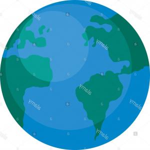 300x300 Flat Earth Globe Icons Vector Studiogrfx