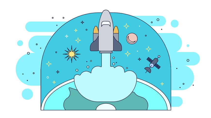 871x490 Flat Earth Vector