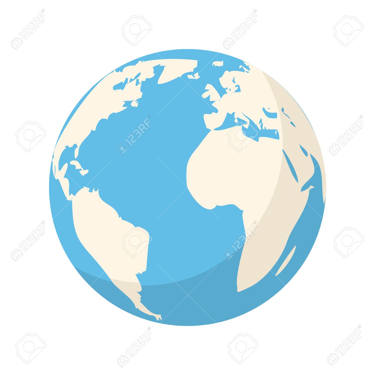 Flat World Icon 1300x1300 Flat World Icon