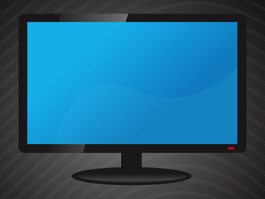 Modern Flat Tv Vector Art Graphics 1024x770 Modern Flat Tv Vector Art Graphics