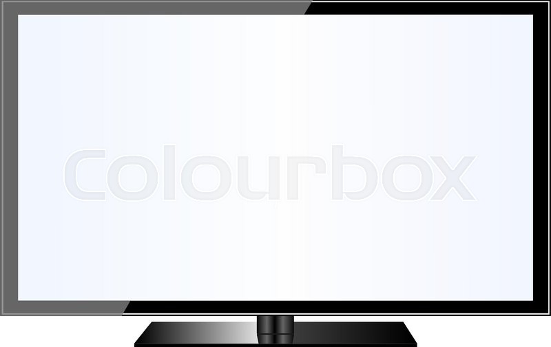 Tv Flat Screen Lcd, Plasma Realistic Stock Vector Colourbox 800x504 Tv Flat Screen Lcd, Plasma Realistic Stock Vector Colourbox