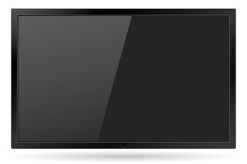 Tv Realistic Modern Flat Screen Lcd, Led, Isolated On A White 360x240 Tv Realistic Modern Flat Screen Lcd, Led, Isolated On A White