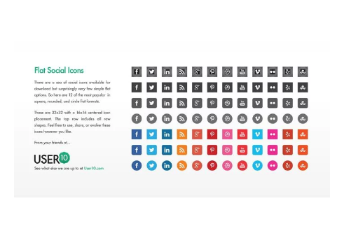 491x340 Free Social Media Icons Wpshopmart