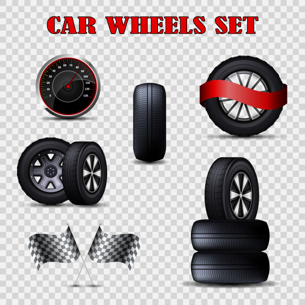 Vector Car Wheels Set Flat Tires And Speedometer Vector Premium 626x626 Vector Car Wheels Set Flat Tires And Speedometer Vector Premium