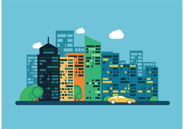 700x490 Flat London Building Vector