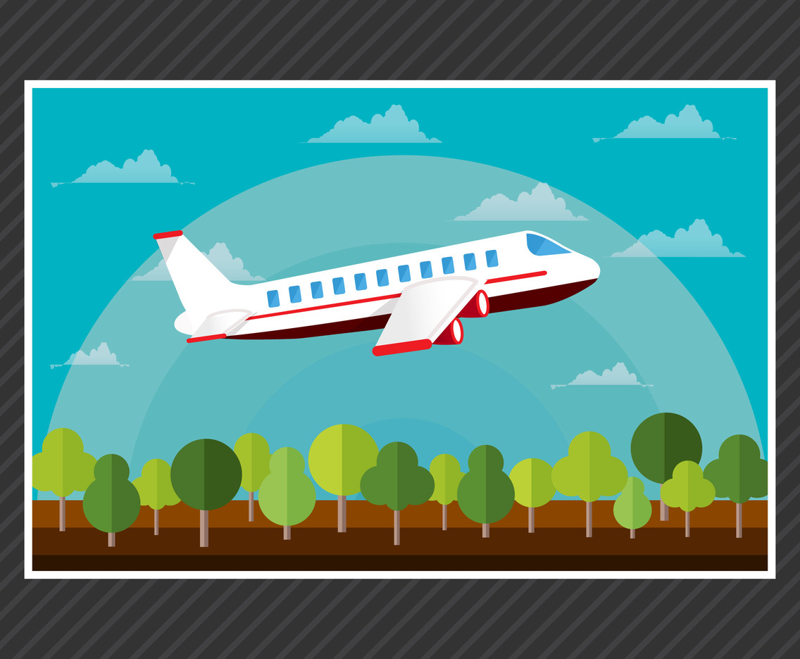 Cartoon Plane Flat Vector With Background Vector Art Graphics 1136x936 Cartoon Plane Flat Vector With Background Vector Art Graphics