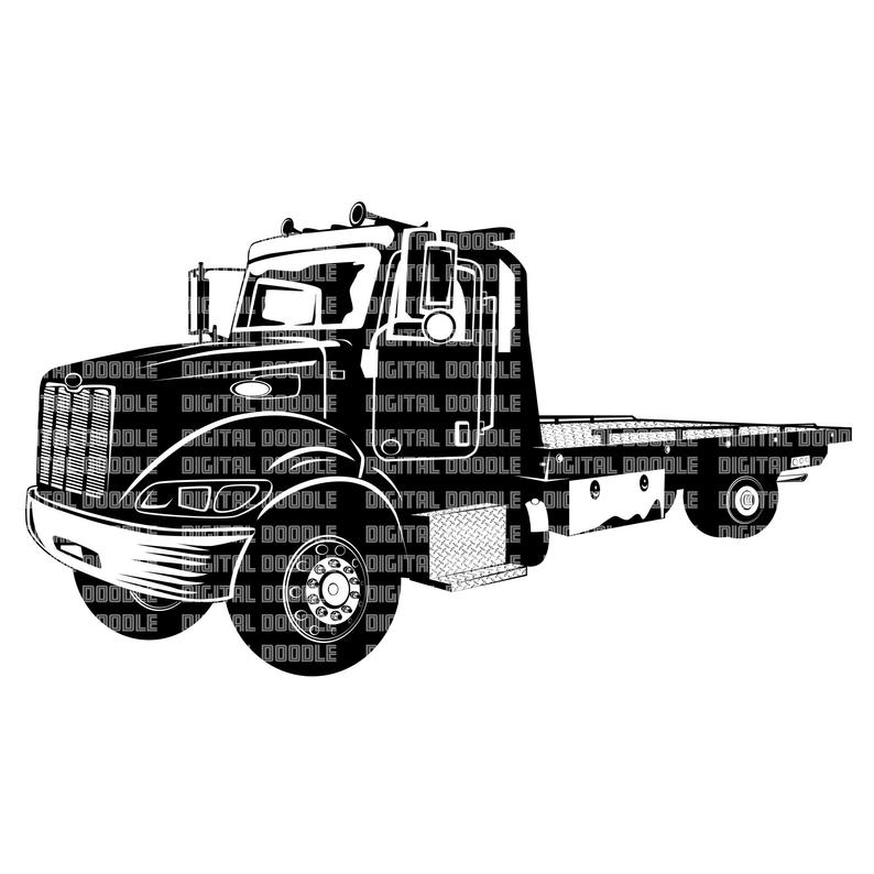 Free Free 265 Flatbed Tow Truck Svg Free SVG PNG EPS DXF File