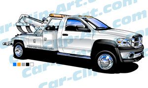 300x180 Dodge Ram Light Duty Tow Truck Vector Art Real Vehicles
