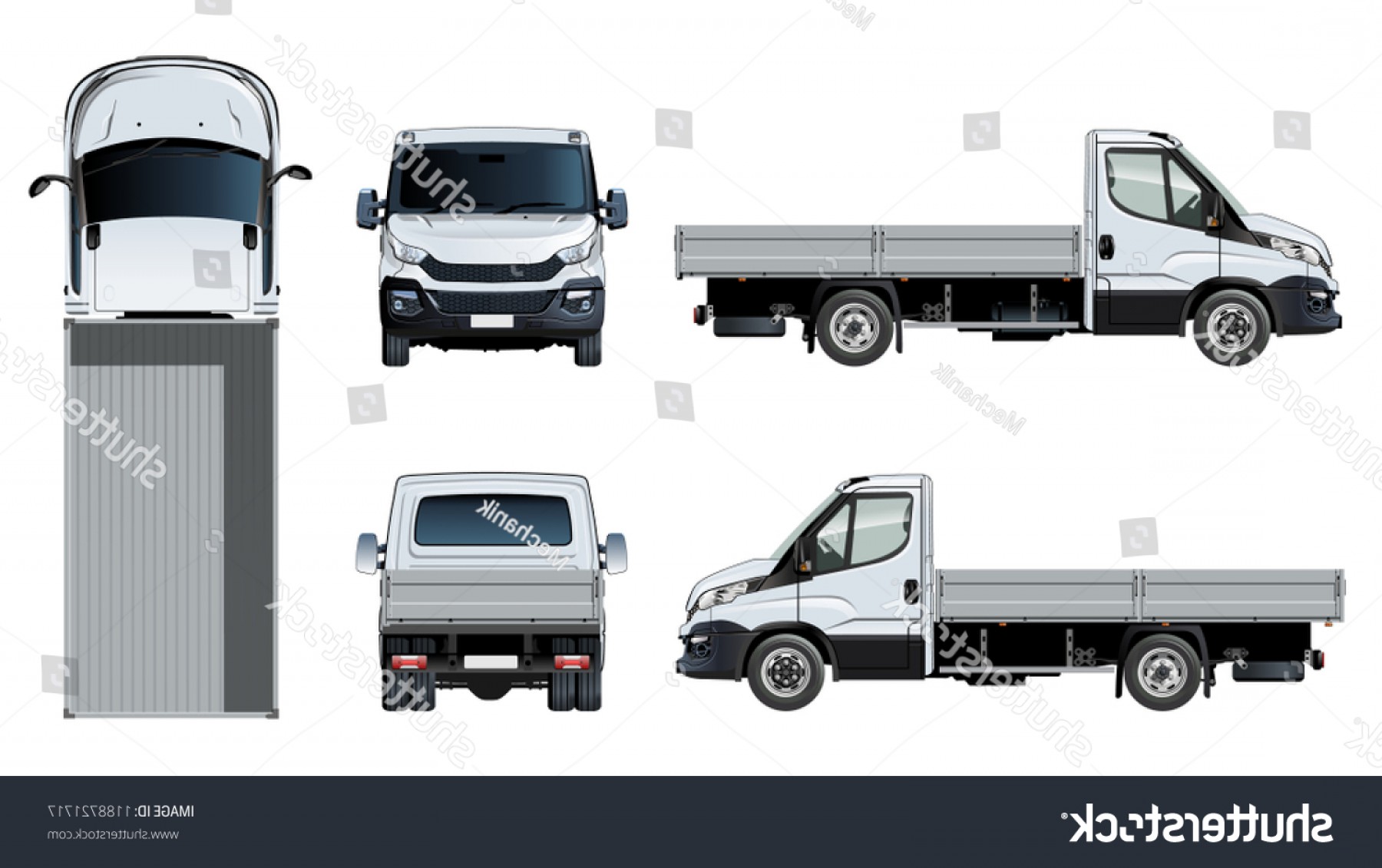 1800x1131 Flatbed Truck Vector Geekchicpro