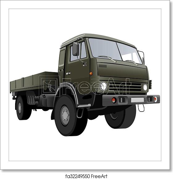 Flatbed Truck Vector at Vectorified.com | Collection of Flatbed Truck ...