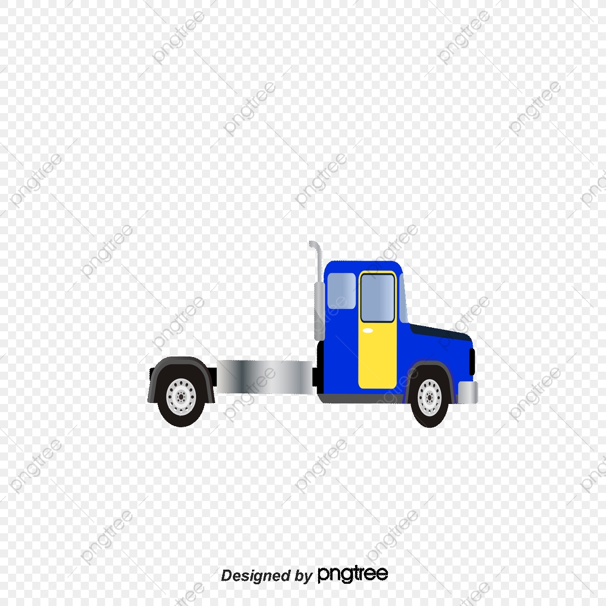 1200x1200 Tractor Trailer Flatbed Truck Vector, Truck Clipart, Vector