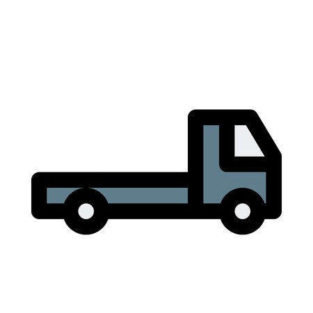 450x450 Flatbed Truck Royalty Free Vector Graphics