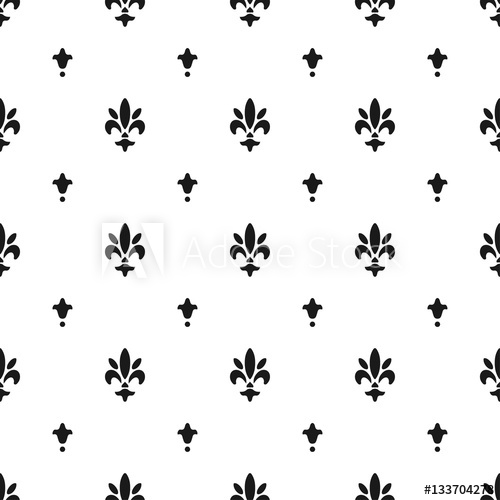 Fleur De Lis Pattern, Silhouette 500x500 Fleur De Lis Pattern, Silhouette