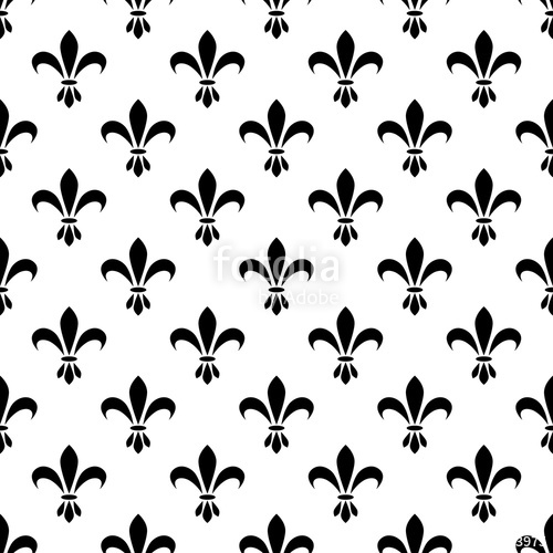 Fleur De Lis Seamless Vector Pattern French Vintage Stylized Lily 500x500 Fleur De Lis Seamless Vector Pattern French Vintage Stylized Lily
