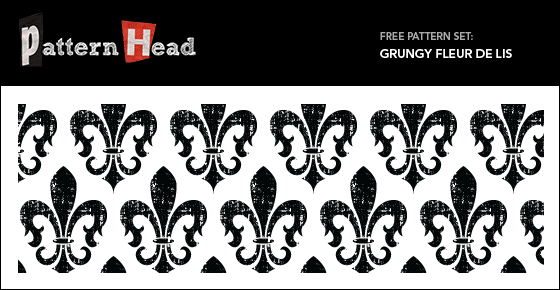 Grungy Fleur De Lis Free Seamless Vector Pattern 560x290 Grungy Fleur De Lis Free Seamless Vector Pattern