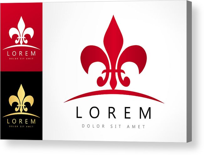 Fleur De Lis Vector Acrylic Print 651x493 Fleur De Lis Vector Acrylic Print