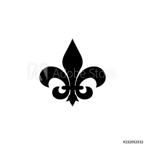 Fleur De Lis Vector Illustration 500x500 Fleur De Lis Vector Illustration