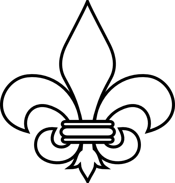 Fleur De Lis Outline Clip Art 570x598 Fleur De Lis Outline Clip Art