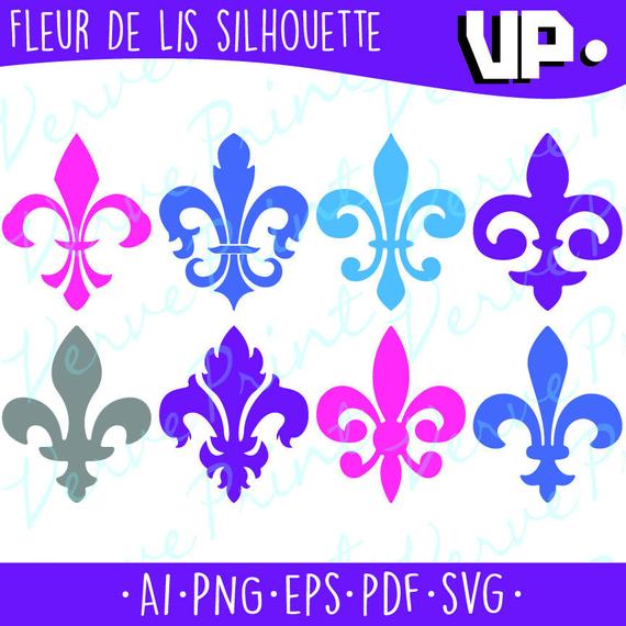 Fleur De Lis Silhouette Pdf Cutting Etsy 570x570 Fleur De Lis Silhouette Pdf Cutting Etsy