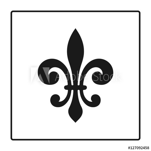Fleur De Lis Symbol, Silhouette 500x500 Fleur De Lis Symbol, Silhouette