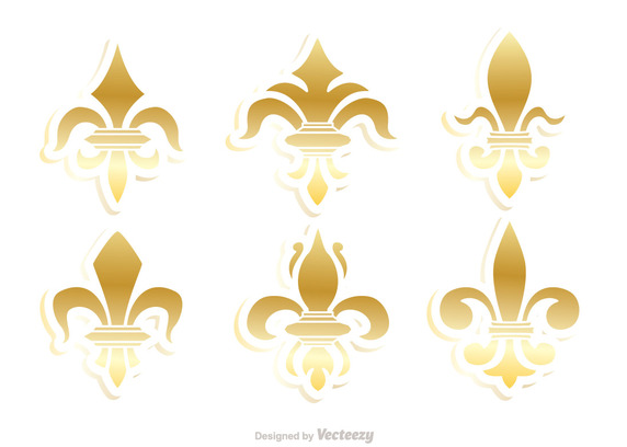 Gold Fleur De Lis Vector Free Vector Download 572x408 Gold Fleur De Lis Vector Free Vector Download