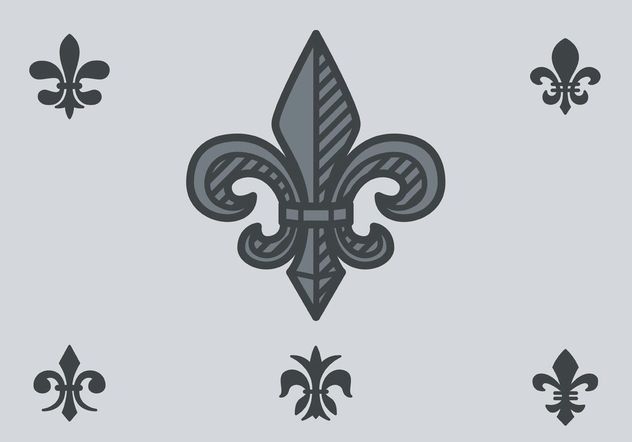 632x442 Fleur De Lis Vector Set Free Vector Download Cannypic