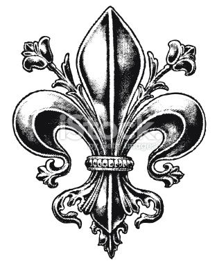 313x380 Cross Hatched Fleur De Lis Fleur De Lis Fleur De Lis Tattoo