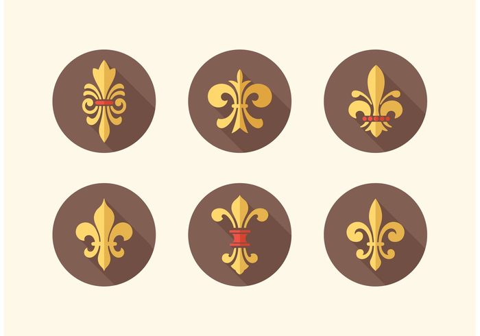 700x490 Free Fleur De Lis Vector Icon Pack