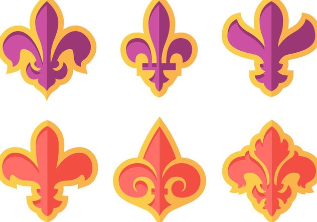 632x442 Vintage Fleur De Lis Vector Icons Free Vector Download