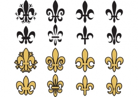 285x200 Black Fleur De Lis Free Vector Graphic Art Free Download