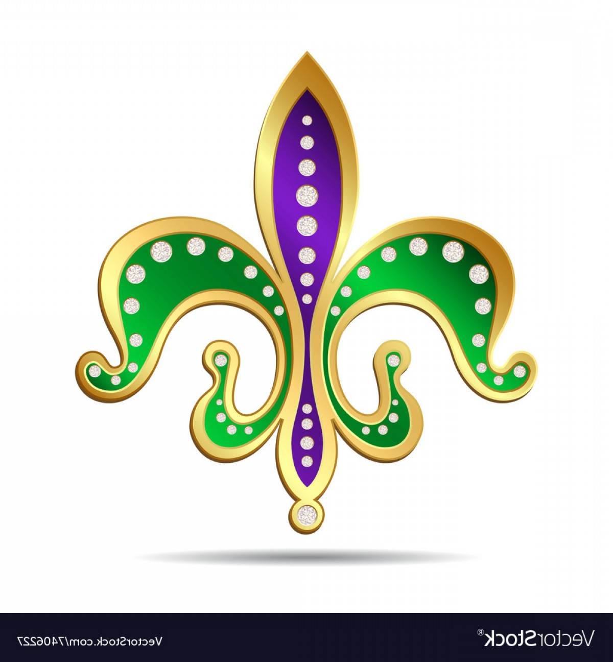 1200x1296 Golden Purple And Green Fleur De Lis Vector Lamaison
