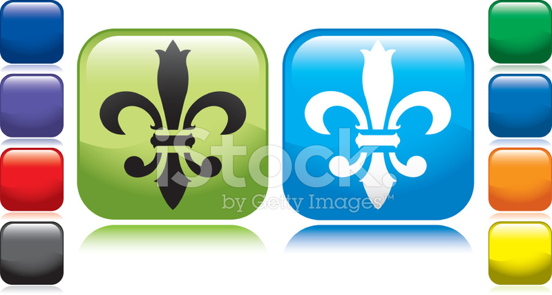 799x427 Fleur De Lis Stock Vector