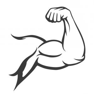 300x300 Bodybuilder Muscle Flex Arm Vector Hoodamathrun
