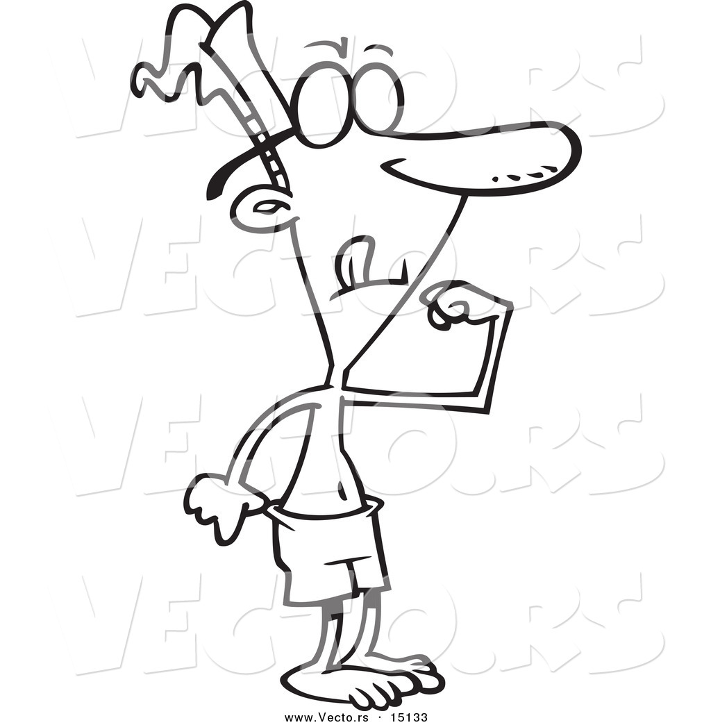 1024x1044 Vector Of A Cartoon Skinny Man Trying To Flex