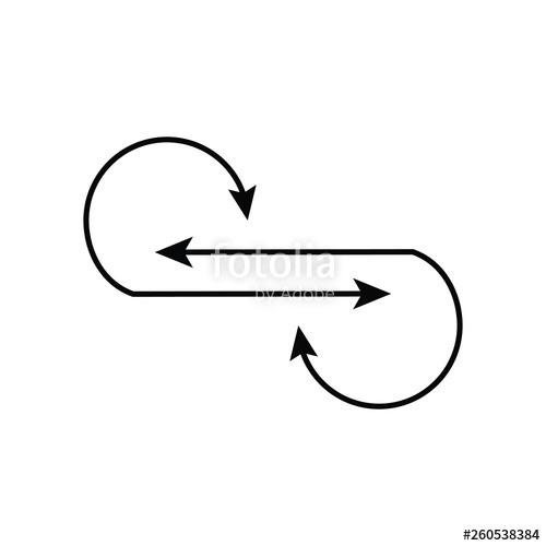 500x500 Flexibility Arrow Vector Icon Stock Image And Royalty Free