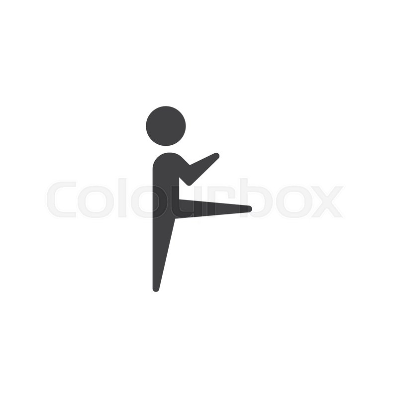 800x800 Exercise, Flexible Vector Icon Filled Stock Vector Colourbox