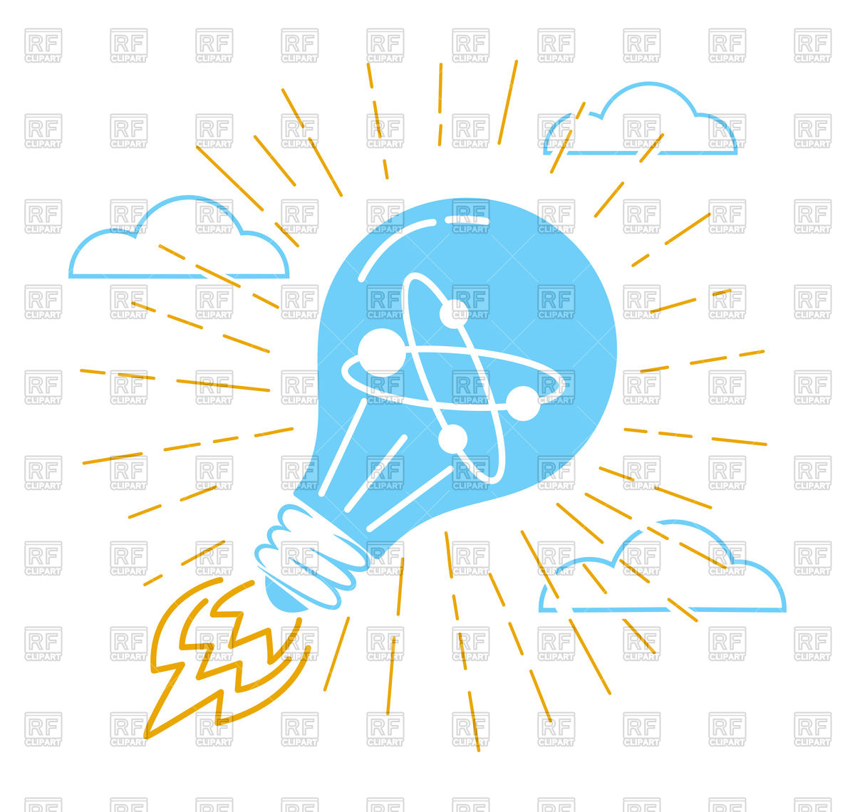 1200x1140 Concept Of Ideas, Innovation, In The Form Of Light Bulb Flight