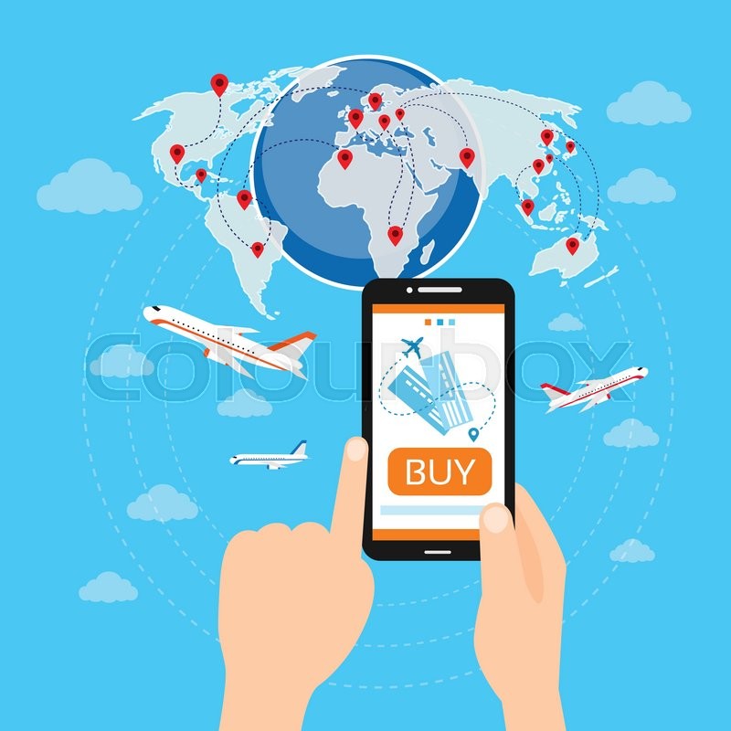 Buy Ticket Online Smart Phone Stock Vector Colourbox 800x800 Buy Ticket Online Smart Phone Stock Vector Colourbox