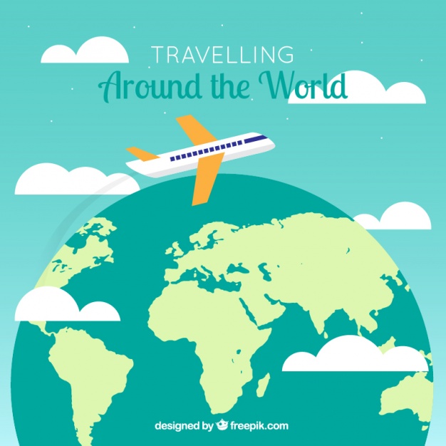 Great Background With World Map And Plane Vector Free Download 626x626 Great Background With World Map And Plane Vector Free Download