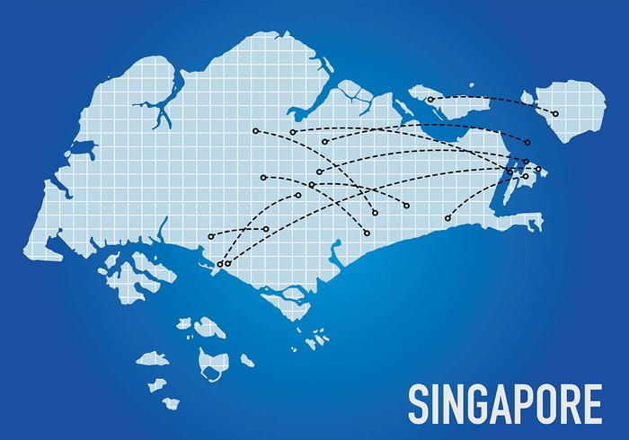 Singapore Flight Maps Background Vector 700x490 Singapore Flight Maps Background Vector